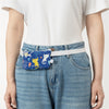 Insulin pump bag CAT + BIRD BLUE with flexible belly strap