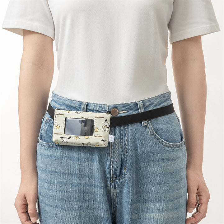 Insulin pump bag TIERLIEBE with viewing window and flexible strap