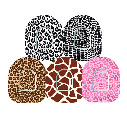 5x ruban adhésif décoratif + autocollant « Animal Prints » - Omnipod