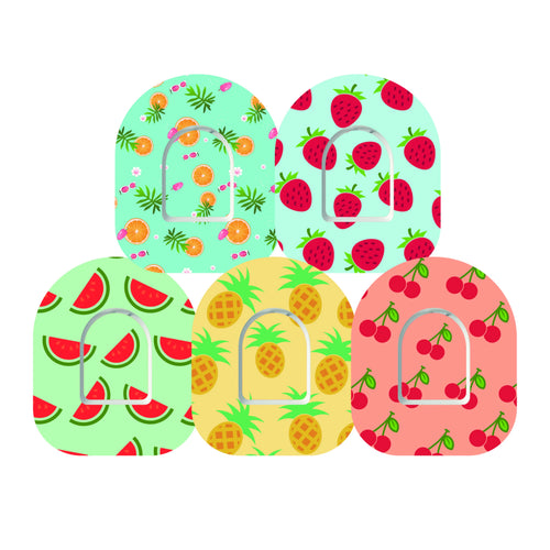 5x Design Tape + Sticker ''Fruits'' - Omnipod