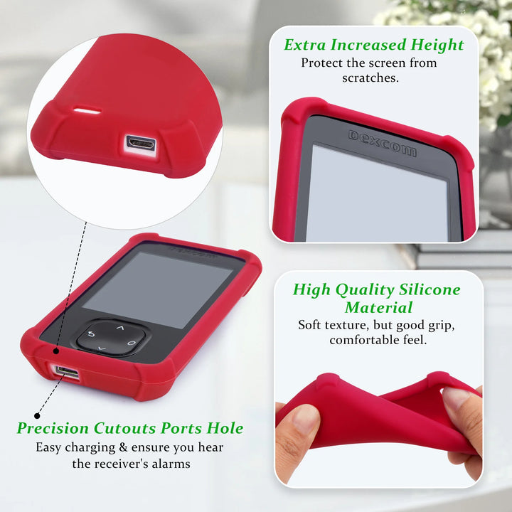 Dexcom G7 Silicone Case SOFT red
