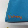 Zuckerschmuck Diabetes Zubehörtasche "Sunny" cyan/orange, klein Logo diabag