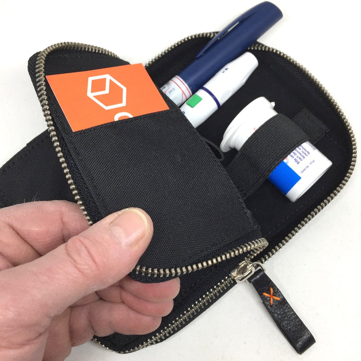 Zuckerschmuck Diabetes Zubehörtasche diabag ''ONE'' Nylon Schwarz