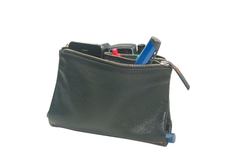 Diabetes Zubehörtasche diabag ''POUCH'' Rindnappa Schwarz