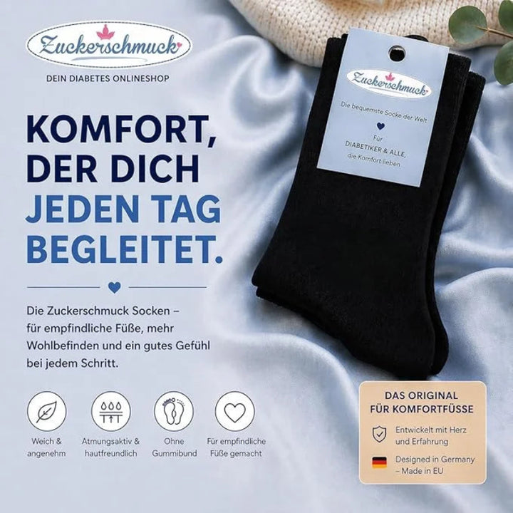 Zuckerschmuck Diabetiker Socken, Komfort für Füße