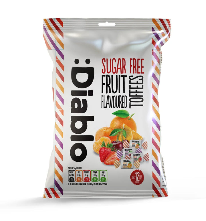 Diablo Sugar-Free Fruit Flavoured Toffees (75g)
