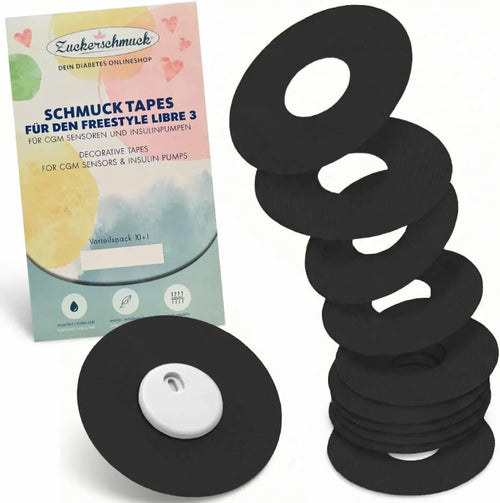 Sparpack SCHMUCK Tape Schwarz (z.B. Libre 3)