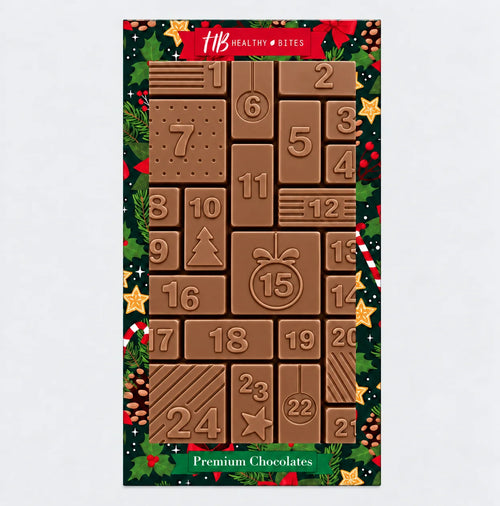Healthy Bites Chocolate Advent Calendar, Sugar-Free Milk Chocolate, 200 g
