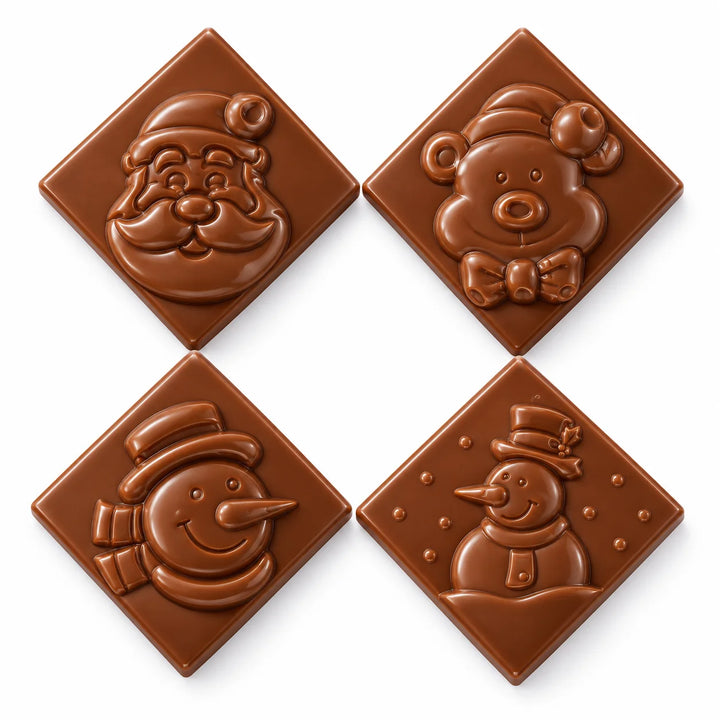 Healthy Bites Christmas Bars, sugar-free milk chocolate, 35g