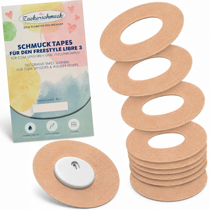 Zuckerschmuck Sparpack 10 + 1 SCHMUCK Tape Libre 3 Oval Beige