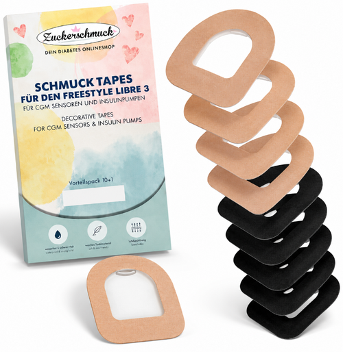 Value Pack 10+1 Tape BESTSELLER MIX (suitable for OMNIPOD, OMNIPOD 5, OMNIPOD DASH, for example)