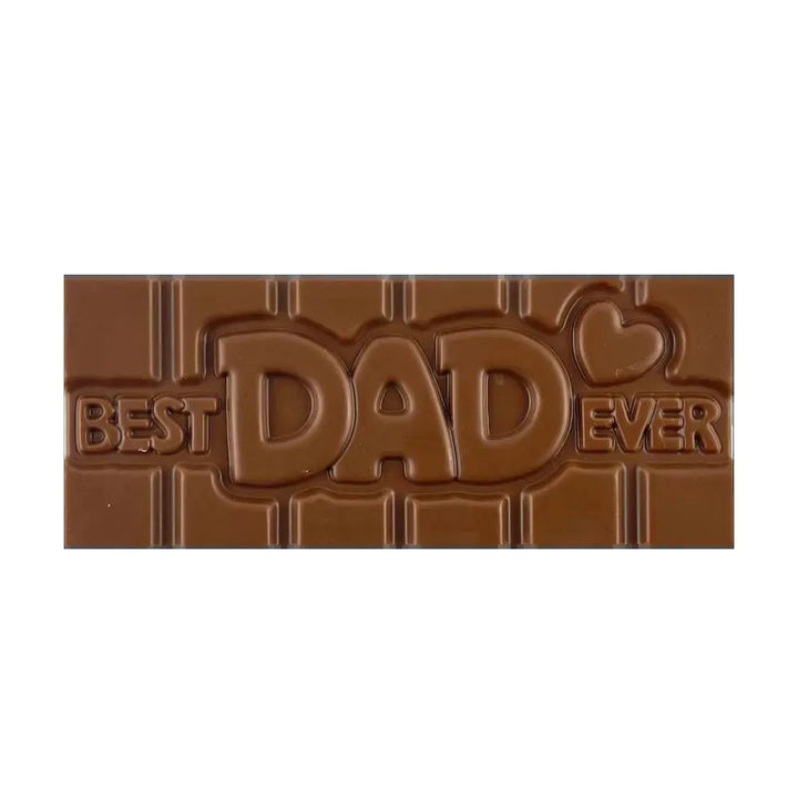 Healthy Bites "BEST DAD EVER" Chocolate – sugar-free milk chocolate, 45 g (9 g carbs per 100 g)