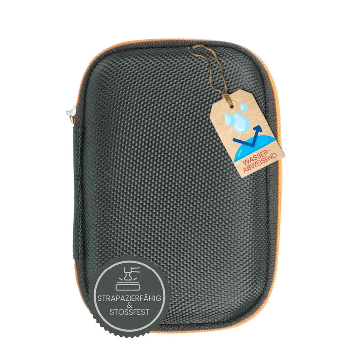 Dexcom reader case G7, "Black" leather vegan