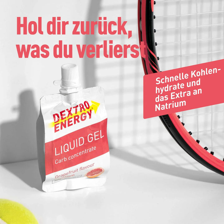 Dextro Energy Liquid Gel Pamplemousse + sodium, dextrose liquide, 60 ml