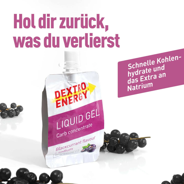 Dextro Energy Liquid Gel Blackcurrant/Johannisbeere, flüssiger Traubenzucker, 60 ml