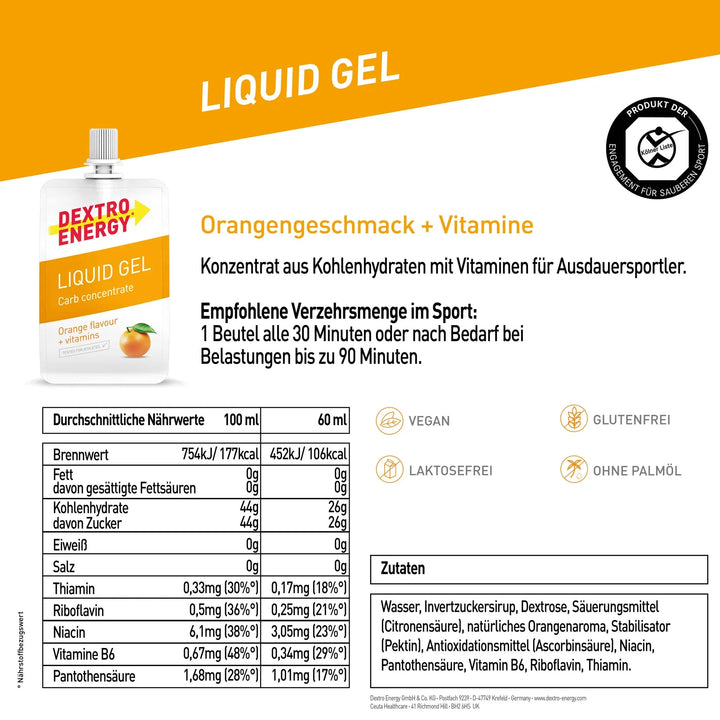Dextro Energy Liquid Gel Orange