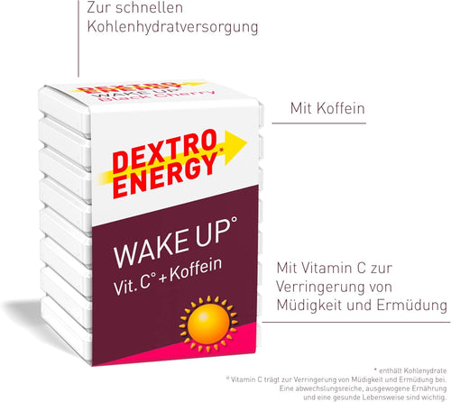 NEU !! Dextro Energy Traubenzuckerwürfel WakeUp® Cherry + Koffein