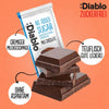 Chocolat au lait sans sucre Diablo 85g - seulement 7g de glucides nets/tablette