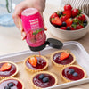 Diablo sugar-free: strawberry dessert sauce (290 ml, only 0,9 g of countable carbs* per 30 g serving)