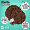 Diablo Kekse: zuckerfreie dunkle Sandwich-Kekse mit Vanillecreme (176 g, einzeln verpackt, nur 4,5 g KH je Cookie)