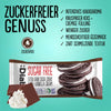 Diablo Kekse: zuckerfreie dunkle Sandwich-Kekse mit Vanillecreme (176 g, einzeln verpackt, nur 4,5 g KH je Cookie)