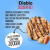 Biscuits Diablo : biscuits aux cacahuètes sans sucre avec rayures au chocolat (150 g, 6,4 g de glucides comptabilisables par biscuit)