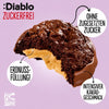 Diablo sans sucre : cookies, biscuits au cacao avec cacahuètes, trempés dans du chocolat au lait entier (110 g, 5 g de glucides comptabilisables* par portion)