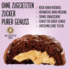 Diablo sans sucre : cookies, biscuits au cacao avec cacahuètes, trempés dans du chocolat au lait entier (110 g, 5 g de glucides comptabilisables* par portion)