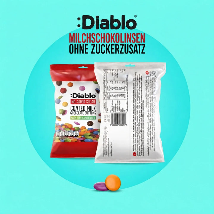 Diablo Zuckerfrei: Schokolinsen (40 g, 4,8 g anrechenbare KH*)