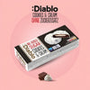 Diablo sugar-free: cookies, white chocolate cookies with milk cream (128 g, 3,2 g of countable carbs* per cookie)