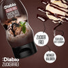 Sauce au chocolat sans sucre Diablo, sauce dessert au chocolat (290 ml, 0,3 g de glucides comptabilisés* par portion de 30 g)