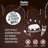Sauce au chocolat sans sucre Diablo, sauce dessert au chocolat (290 ml, 0,3 g de glucides comptabilisés* par portion de 30 g)