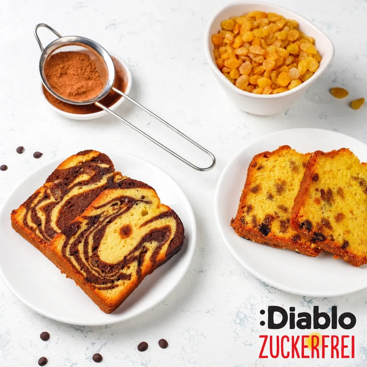 Diablo sugar-free marble cake (400 g, 23 g of countable carbs* per 100 g)