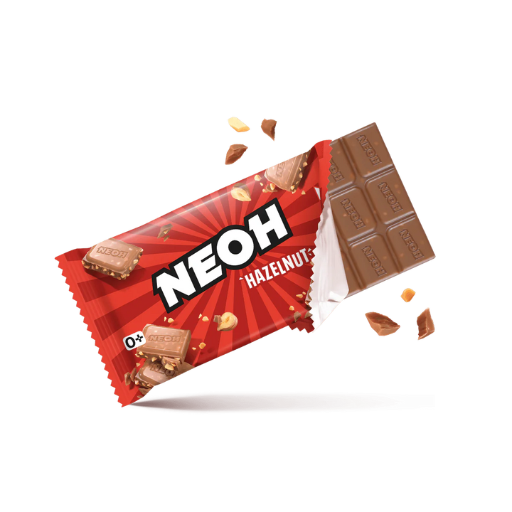 NEOH HASELNUSS SCHOKO - keto und low carb Schokolade ohne Zucker - nur 3g anrechenb. KH/Tafel