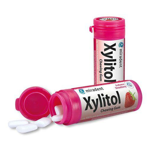 Xylitol Kaugummi Erdbeere 30g