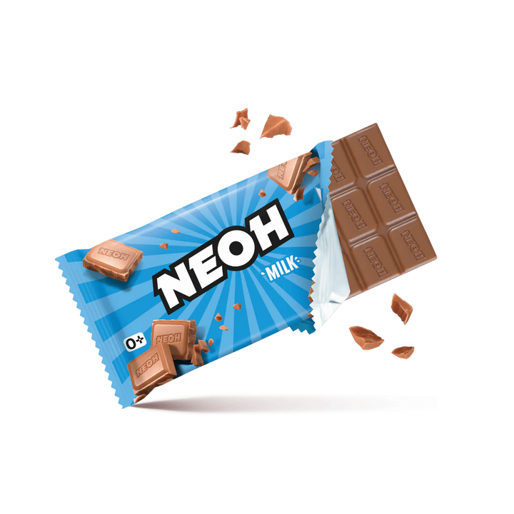 NEOH MILCH SCHOKO - keto und low carb Schokolade ohne Zucker - nur 3g anrechenb. KH/Tafel