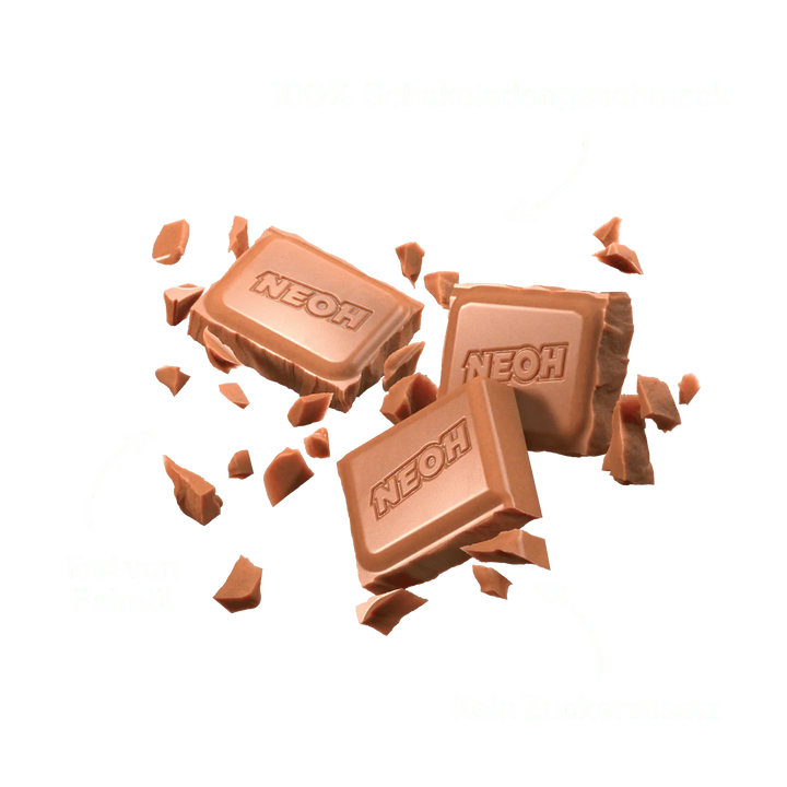 NEOH MILCH SCHOKO - keto und low carb Schokolade ohne Zucker - nur 3g anrechenb. KH/Tafel