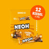 NEOH Schokoriegel Caramel Nuts Bar: 12x Riegel ohne Zucker, 10+2 Sparpack (3,4 g anrechenbare KH* je Riegel)
