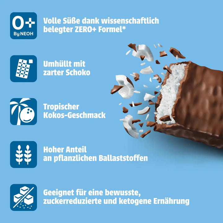 10+2 Saver Pack NEOH COCONUT BAR - Chocolate bar with no added sugar - only 3g net carbs/bar