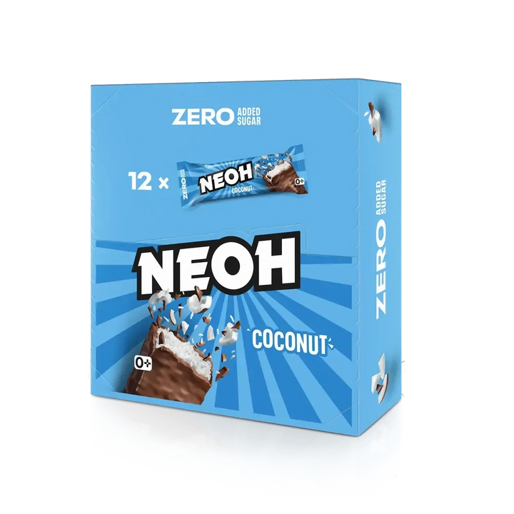 10+2 Saver Pack NEOH COCONUT BAR - Chocolate bar with no added sugar - only 3g net carbs/bar