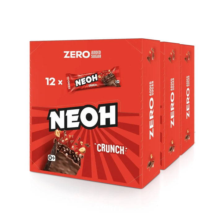 NEOH bar, NEOH Crunch Bar: 12x sugar-free chocolate bars, 10+2 value pack (2.7 g countable carbs* per bar)
